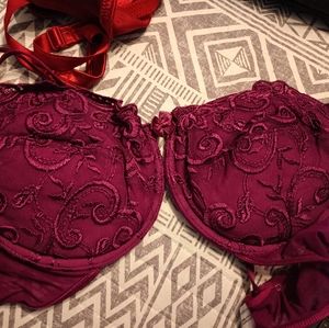 Burgundy Bra